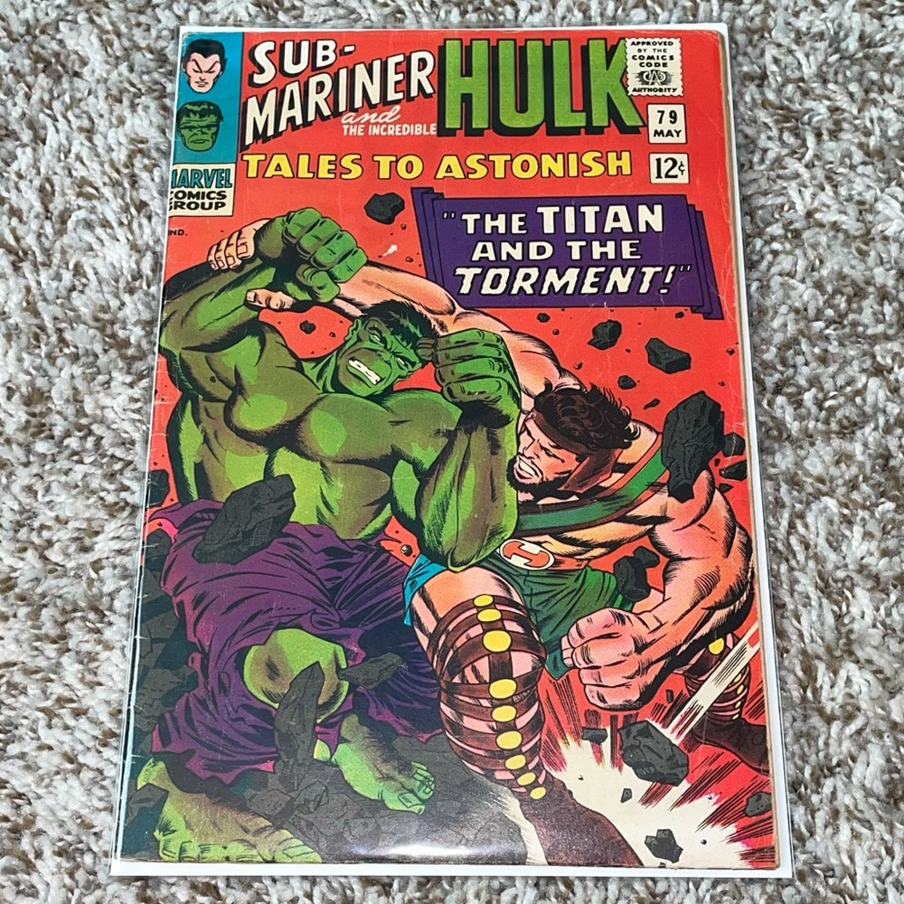 VINTAGE 1966 MARVEL SUB-MARINER & HULK Hercules Vs Hulk! Silver Age Comic #79